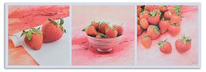 Obraz na plátne Červené jahody Rozmery: 90 x 30 cm