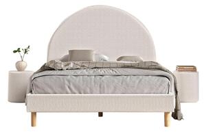 Čalúnená posteľ s čalúnenými stolíkmi Sun - Puff white