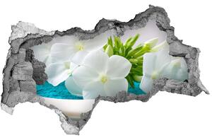 Fototapeta diera na stenu Biele kvety spa nd-b-89406381