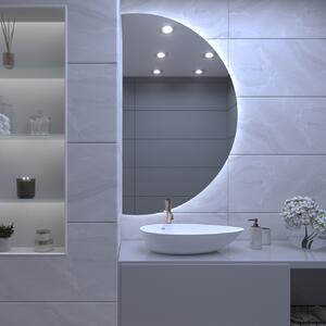 Atypické zrkadlo do kúpeľne s LED osvetlením A30 50x10