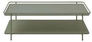 Zelený kovový konferenčný stolík 55x110 cm Yuba – Unique Furniture