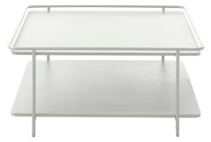 Svetlosivý kovový konferenčný stolík 75x75 cm Yuba – Unique Furniture