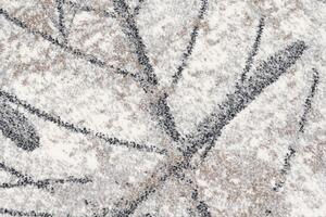 Moderný koberec béžovej farby s motívom jemných listov Béžová Šírka: 120 cm | Dĺžka: 170 cm