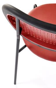 Retro jedálenská stolička K524 - červená