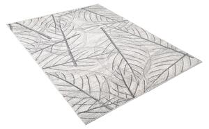 Svetlý krémový moderný koberec s motívom listov krémová Šírka: 80 cm | Dĺžka: 150 cm