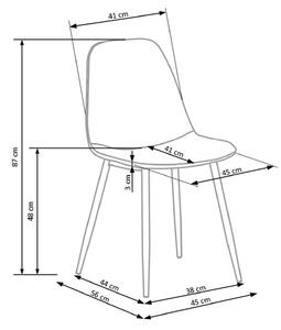 Jedálenská stolička K417 - sivá