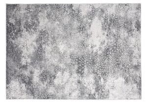 Sivý dizajnový koberec s jemným vzorom Sivá Šírka: 60 cm | Dĺžka: 100 cm
