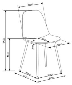 Jedálenská stolička K316 - sivá