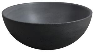 Sapho MINOR betónové umývadlo na dosku, Ø 26cm, antracit