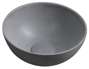 Sapho, MINOR betónové umývadlo na dosku, priemer 26cm, šedá, MR26017