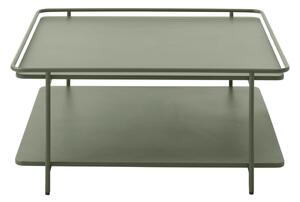 Zelený kovový konferenčný stolík 75x75 cm Yuba – Unique Furniture