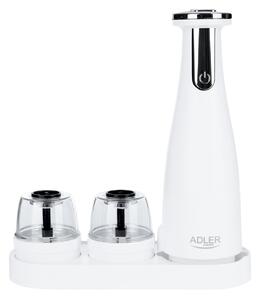 Adler AD 4449w Sada 3 mlynčekov na korenie mlynček na soľ mlynček na korenie elektrický USB -C 1500 mAh