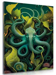 Obraz surrealistická chobotnica