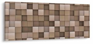 Obraz - Béžové kocky (120x50 cm)