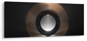 Obraz - Abstrakcia, mesiac nad vodou (120x50 cm)