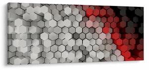 Obraz - 3D hexagóny (120x50 cm)