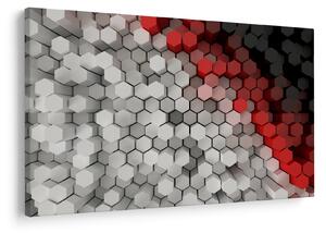 Obraz - 3D hexagóny (90x60 cm)