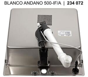 Nerezový drez Blanco Andano 500 IF/A InFino Nerez hodvábny lesk