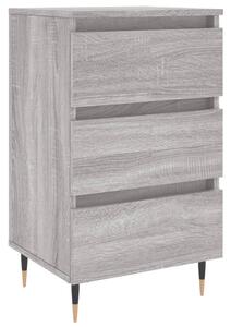 Nočný stolík sivý sonoma 40x35x69 cm kompozitné drevo