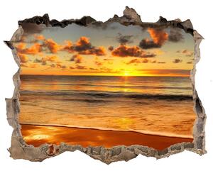 Díra 3D ve zdi na stěnu Sunset beach nd-k-40275478