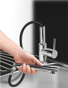 Set Sinks CRYSTAL 780 Metalblack + batéria Sinks MIX 350 P chróm