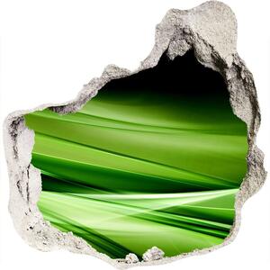 Fototapeta diera na stenu 3D Zelenej vlny pozadie