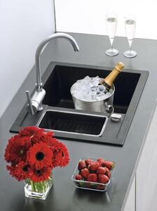 Set Sinks CRYSTAL 615.1 Metalblack + batéria Sinks MIX 3 chróm