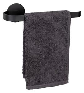 Matne čierny samodržiaci kovový držiak na uteráky Bivio – Wenko