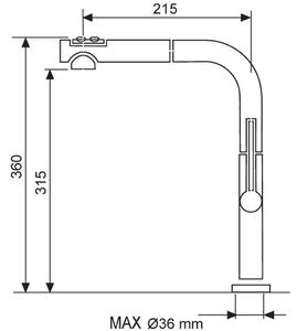 Set Sinks CRYSTAL 780.1 Metalblack + batéria Sinks SLIM S2 kartáčovaná