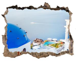 Fototapeta díra na zeď 3D Santorini, grécko
