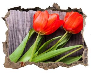 Samolepící nálepka Červené tulipány nd-k-137777387