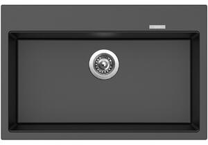 Set Sinks MAXIMO 780 Metalblack + batéria Sinks ENIGMA S chróm