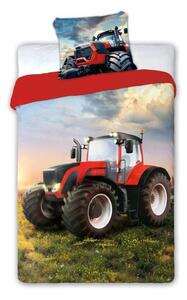 Obliečky bavlnené Deluxe 3D 200x140cm+90x70cm Traktor Faro