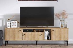 Dizajnový TV stolík Jaeson 180 cm vzor dub