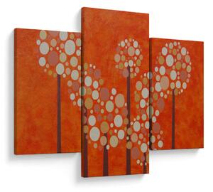Obraz - Oranžový les (90x60 cm)