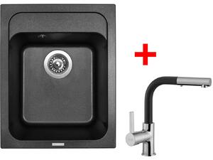 Set Sinks CLASSIC 400 Metalblack + ENIGMA S GR