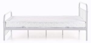 Jednolôžková kovová posteľ Linda 120x200 - biela