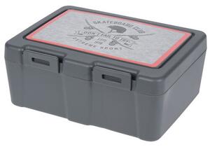 Lunch box s príborom, 13,5 x 18 x 7,5 cm, sivá