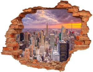 Nálepka 3D diera na stenu New york nd-c-71768096