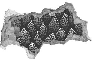 Fototapeta diera na stenu Black-and-white dots