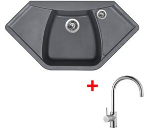 Set Sinks NAIKY 980 Titanium + VITALIA