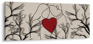 Obraz - Zamilovaný pár (120x50 cm)