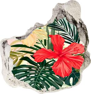 Nálepka 3D diera Havajské kvety nd-p-85640052