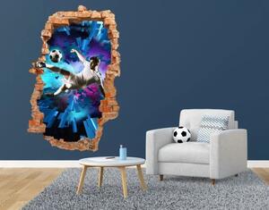 3D nálepka na stenu pre futbalových fanúšikov 95 x 150 cm