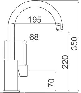 Set Sinks CLP-A 1000 M 0,5 mm matný + batéria Sinks VITALIA chróm