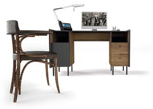 Písací stôl Prestigo P9 - orech warmia / čierna