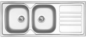 Set Sinks OKIO 1200 DUO V leštený + batéria Sinks MIX 35 P chróm