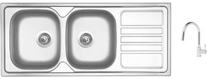 Set Sinks OKIO 1160 DUO V matný + batéria Sinks MIX 35 P chróm