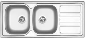 Nerezový drez Sinks OKIO 1160 DUO V 0,6mm matný