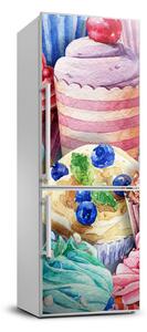 Foto nálepka na chladničku Farebné zákusky